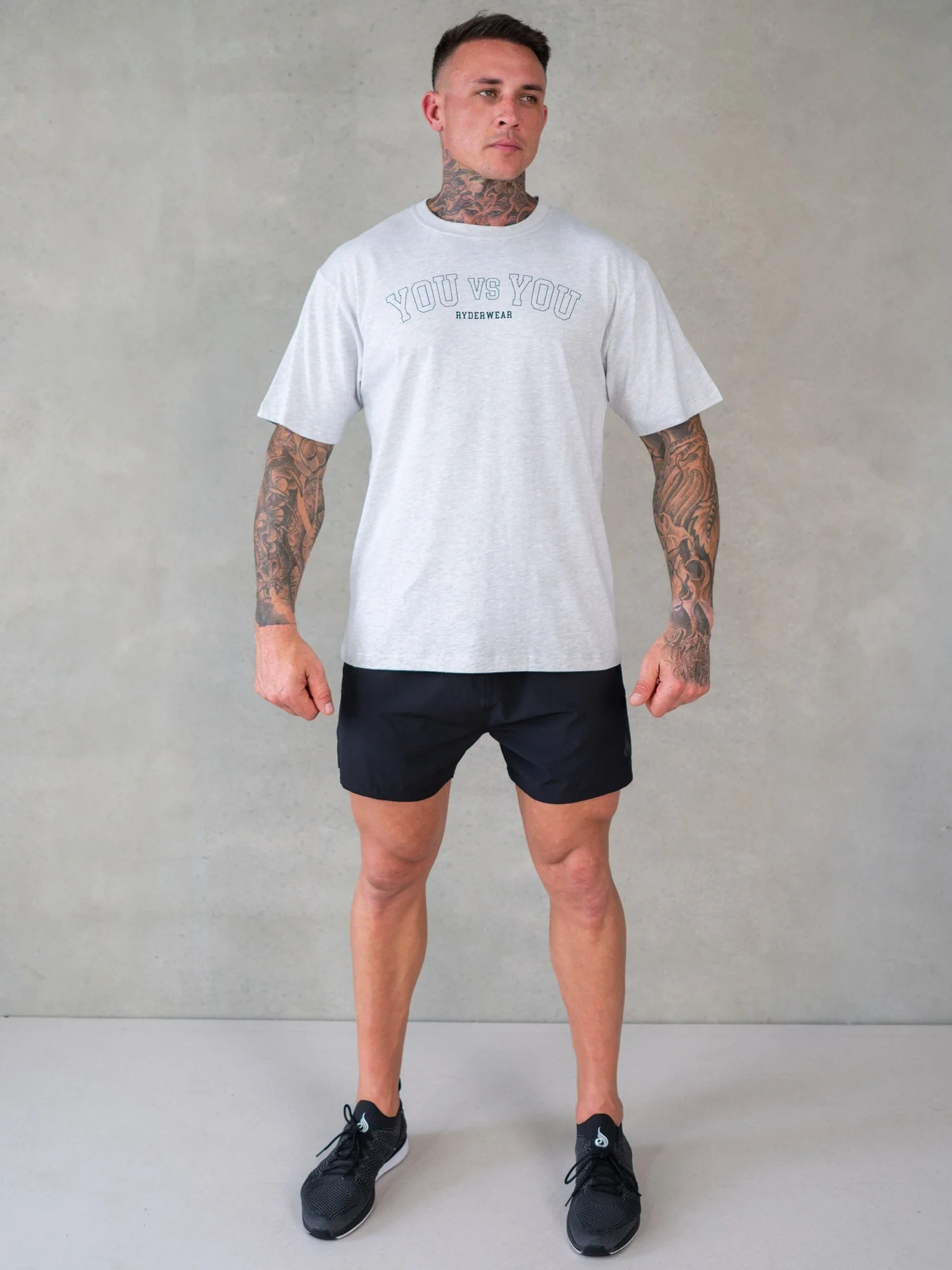 You vs You Oversized T-Shirt - Snow Marl - Image 5